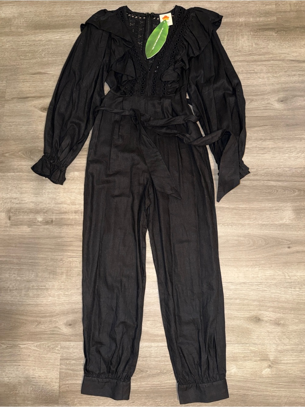 Farm Rio Lace Ruffle Jumpsuit - Picture 4 of 13